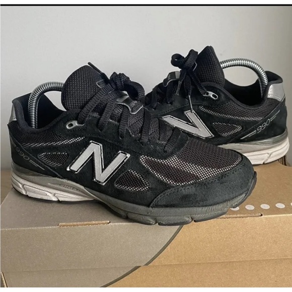 RARE 2016 New Balance 990 Black Sneakers - 7 Y - 8.5 W - Picture 7 of 12